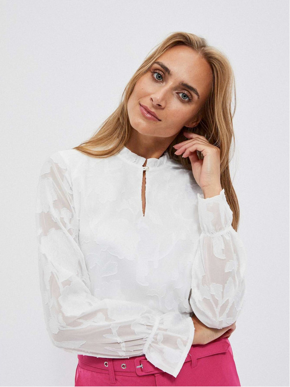 Moodo Bílá dámská halenka Moodo