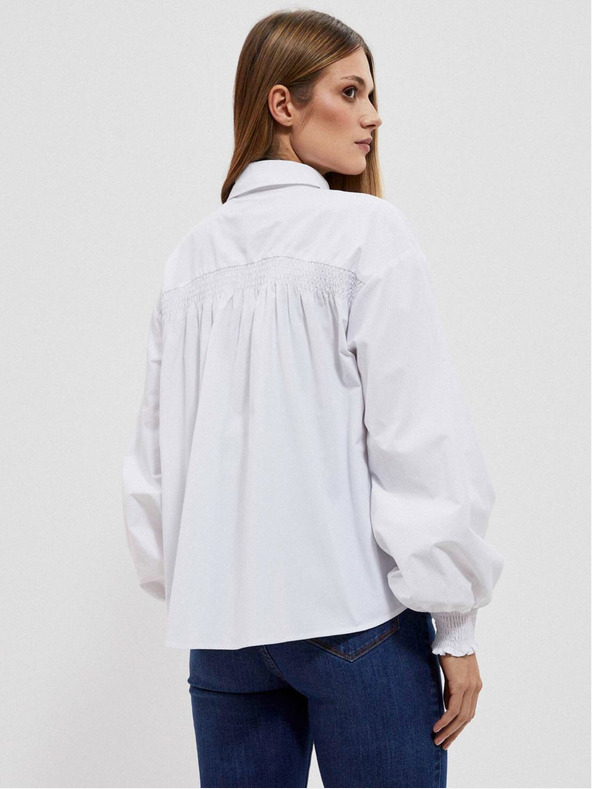 Moodo Bílá dámská košile Moodo