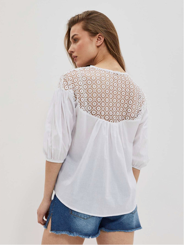 Moodo Bílá dámská halenka Moodo