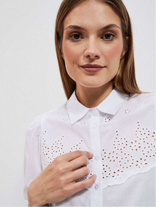 Moodo Bílá dámská halenka Moodo