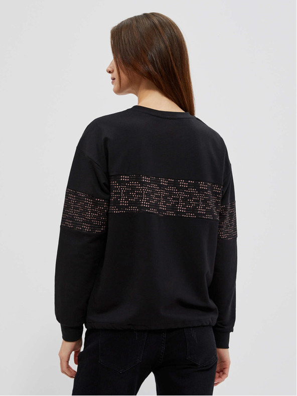 Moodo Černá dámská mikina Moodo