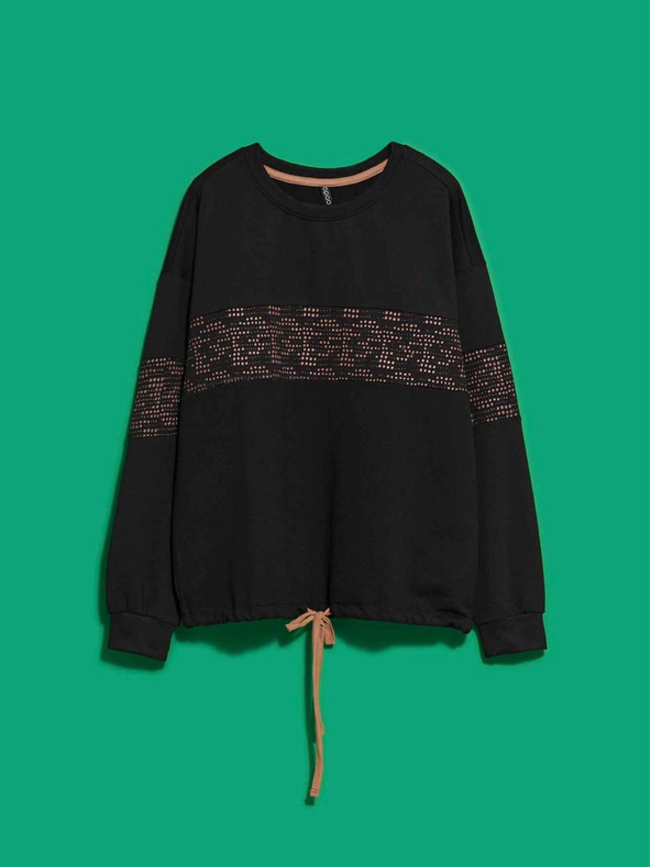 Moodo Černá dámská mikina Moodo