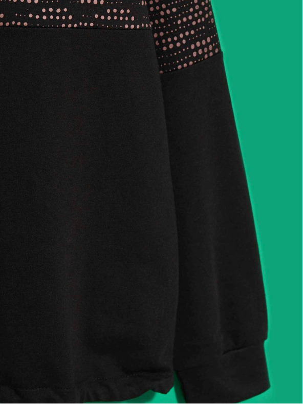 Moodo Černá dámská mikina Moodo