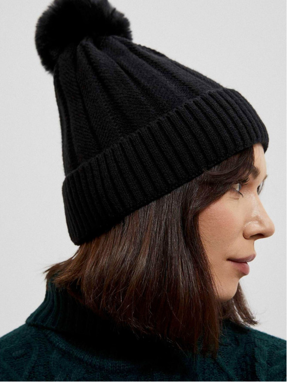 Moodo Černá dámská čepice Moodo