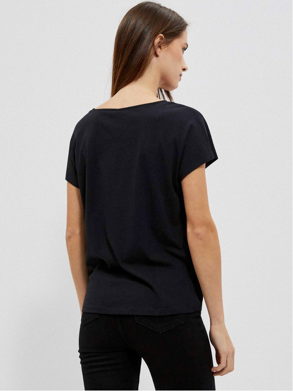 Moodo Černé dámské tričko Moodo