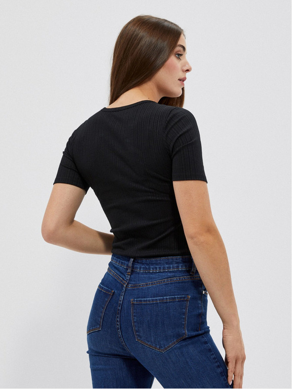 Moodo Černé dámské tričko Moodo