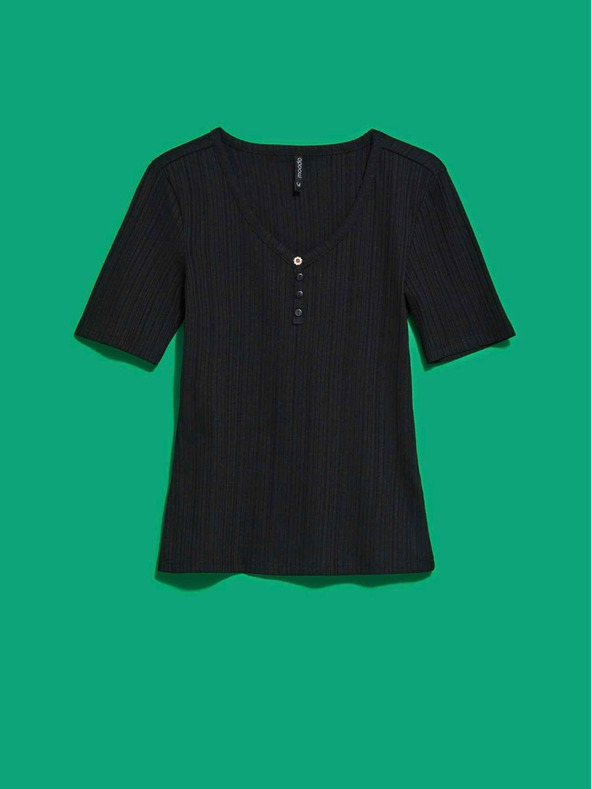 Moodo Černé dámské tričko Moodo