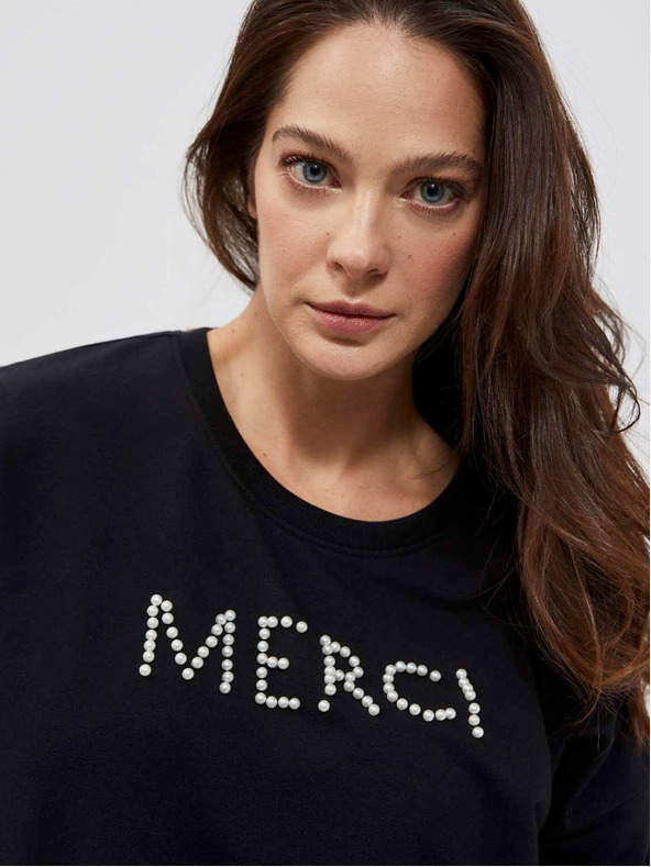 Moodo Černá dámská mikina Moodo