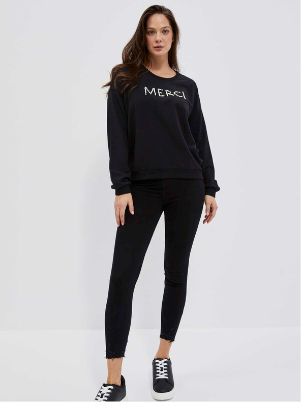 Moodo Černá dámská mikina Moodo