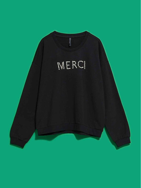 Moodo Černá dámská mikina Moodo