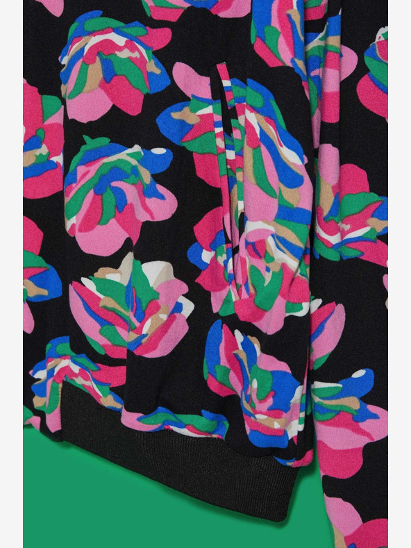 Moodo Černý dámský bomber s potiskem Moodo