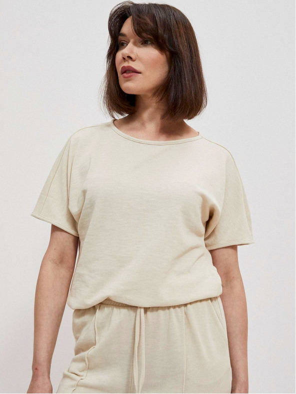 Moodo Béžová dámská mikina Moodo