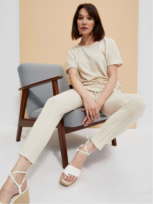 Moodo Béžová dámská mikina Moodo