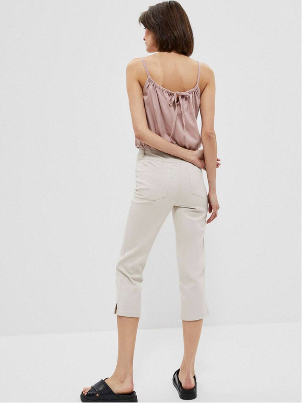 Moodo Béžové dámské kalhoty Moodo