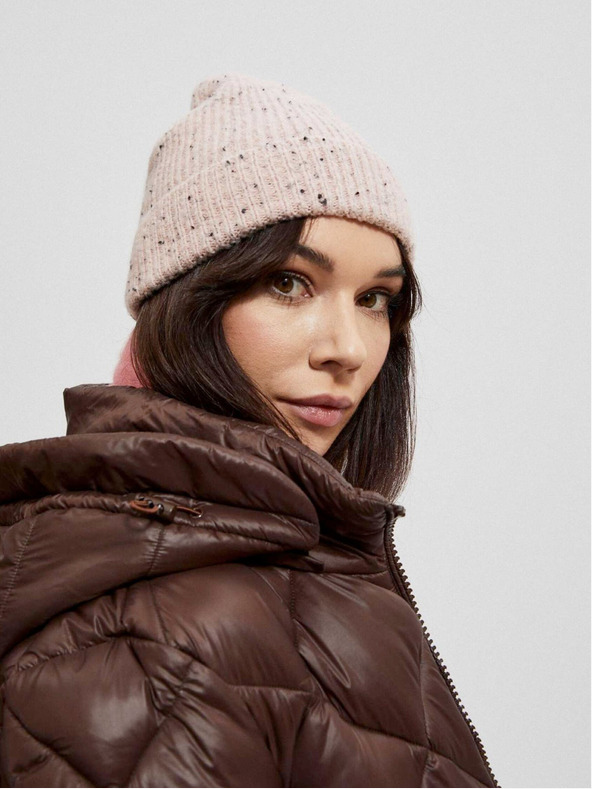 Moodo Hnědá dámská prošívaná bunda Moodo