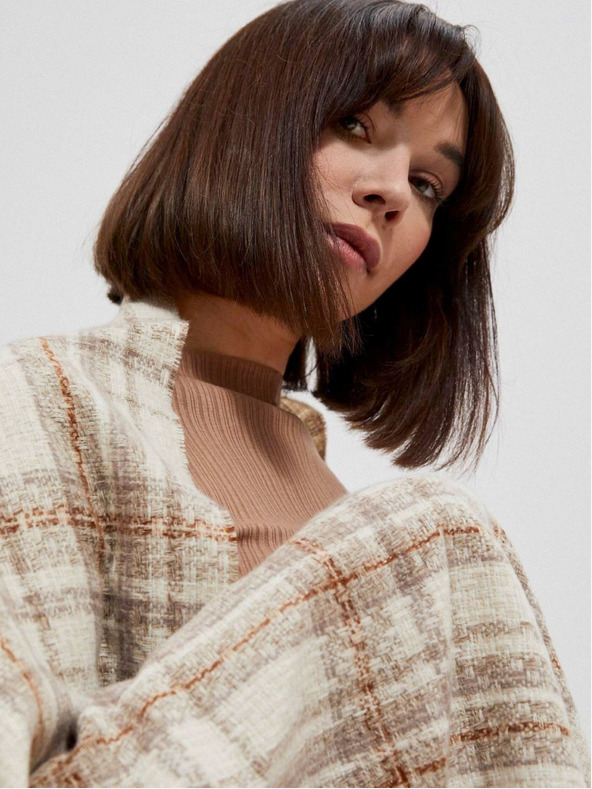 Moodo Wide checkered scarf