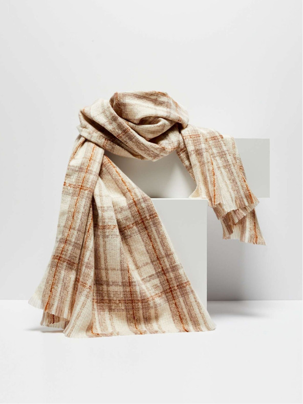 Moodo Wide checkered scarf