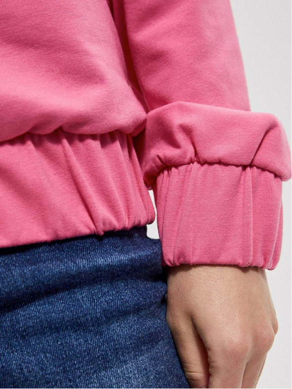 Moodo Růžová dámská mikina Moodo