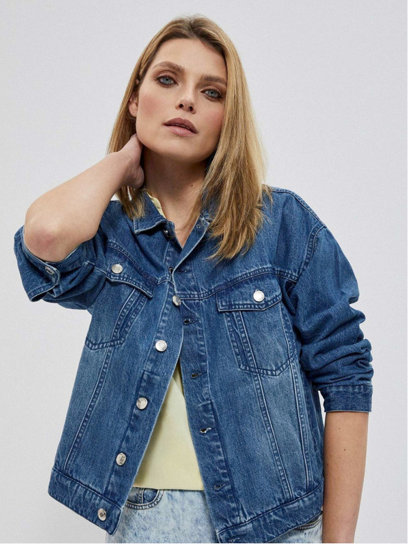 Moodo Modrá dámská džínová košile Moodo