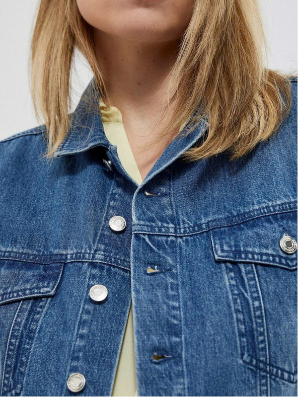 Moodo Modrá dámská džínová košile Moodo