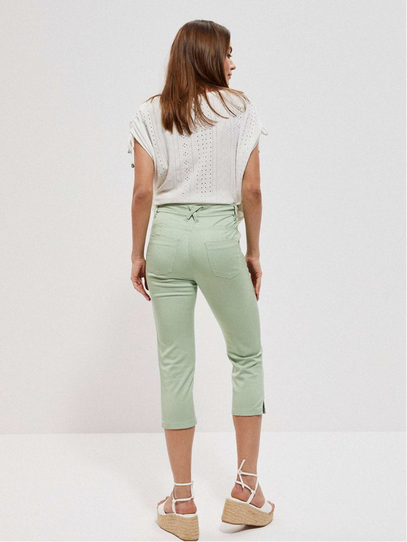 Moodo Zelené dámské kalhoty Moodo