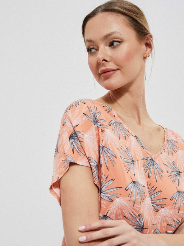 Moodo Oranžové dámské tričko Moodo