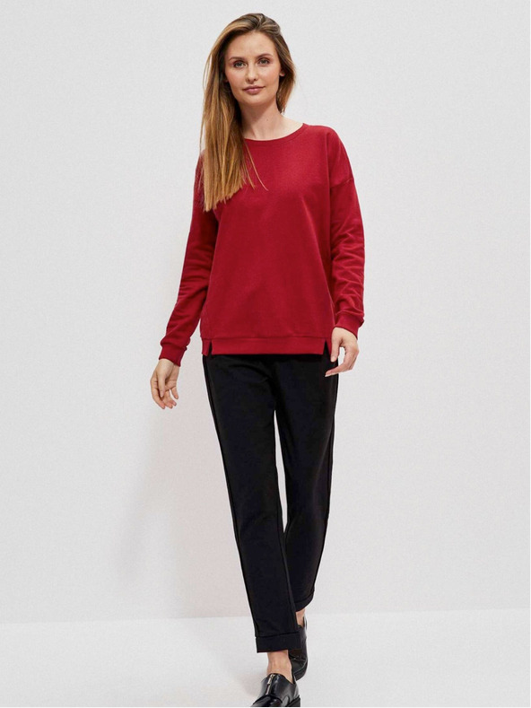 Moodo Červená dámská mikina Moodo