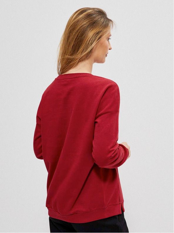 Moodo Červená dámská mikina Moodo