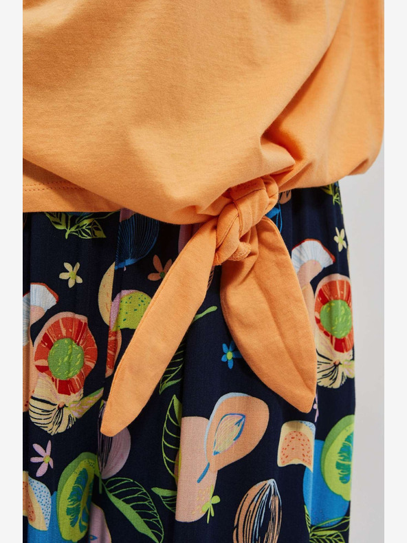 Moodo Oranžové tričko s potiskem Moodo