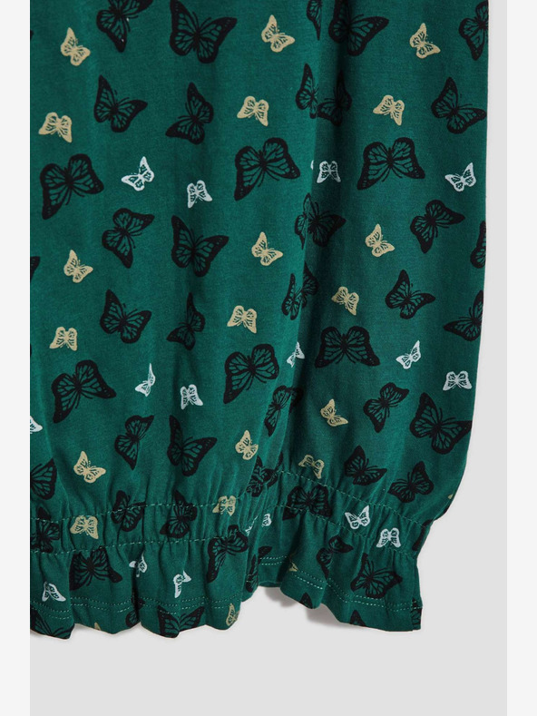 Moodo Zelená vzorovaná halenka Moodo