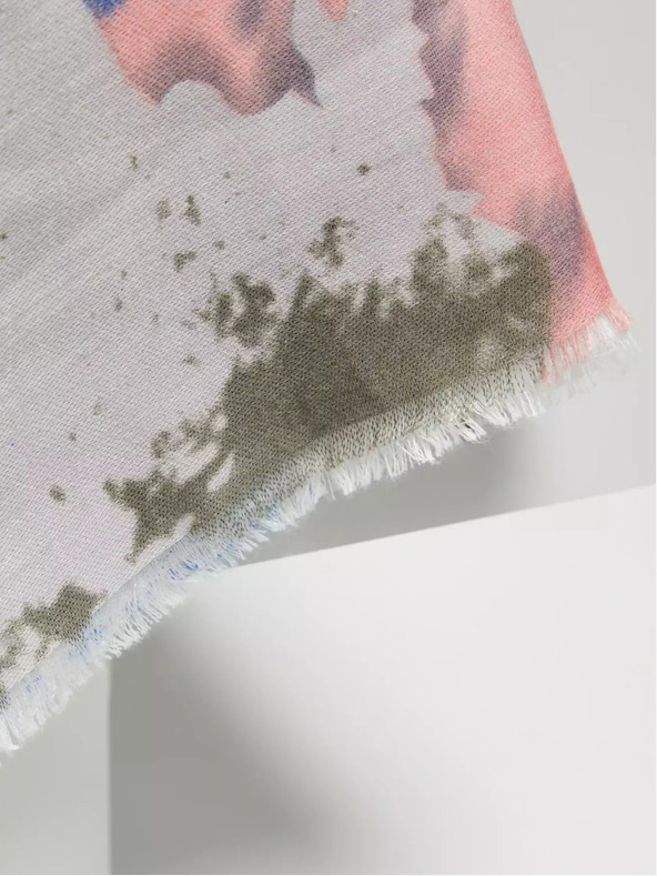 Moodo Modrý letní šátek se vzorem Moodo