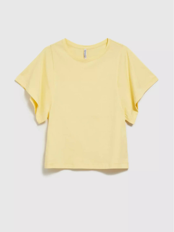 Moodo Žluté tričko se širokými rukávy Moodo