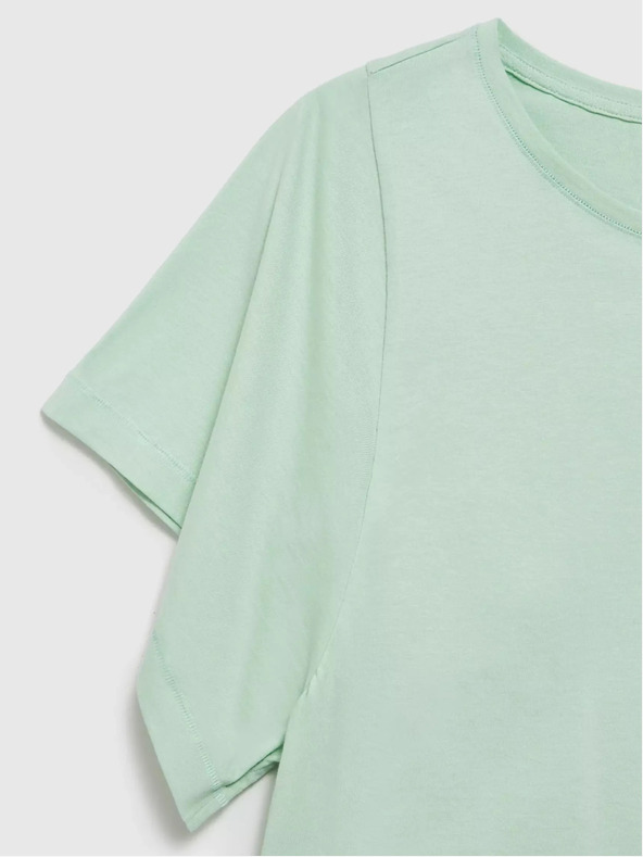 Moodo Zelené tričko se širokými rukávy Moodo