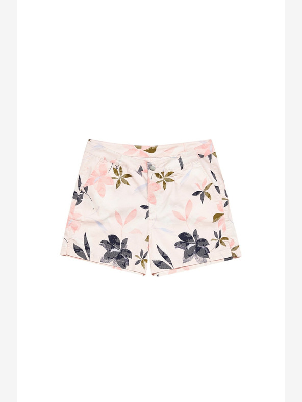 Moodo Růžové dámské květované kraťasy Moodo