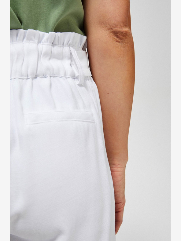 Moodo Bílé dámské kraťasy Moodo