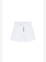 Moodo Bílé dámské kraťasy Moodo