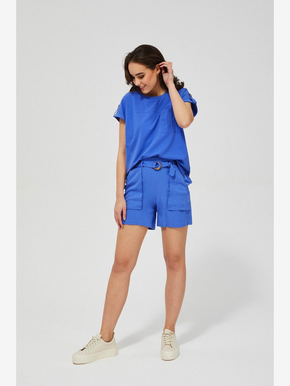 Moodo Modré dámské kraťasy Moodo