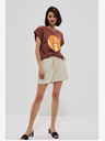 Moodo Béžové dámské kraťasy Moodo