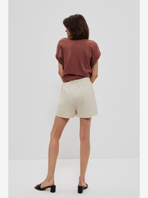 Moodo Béžové dámské kraťasy Moodo