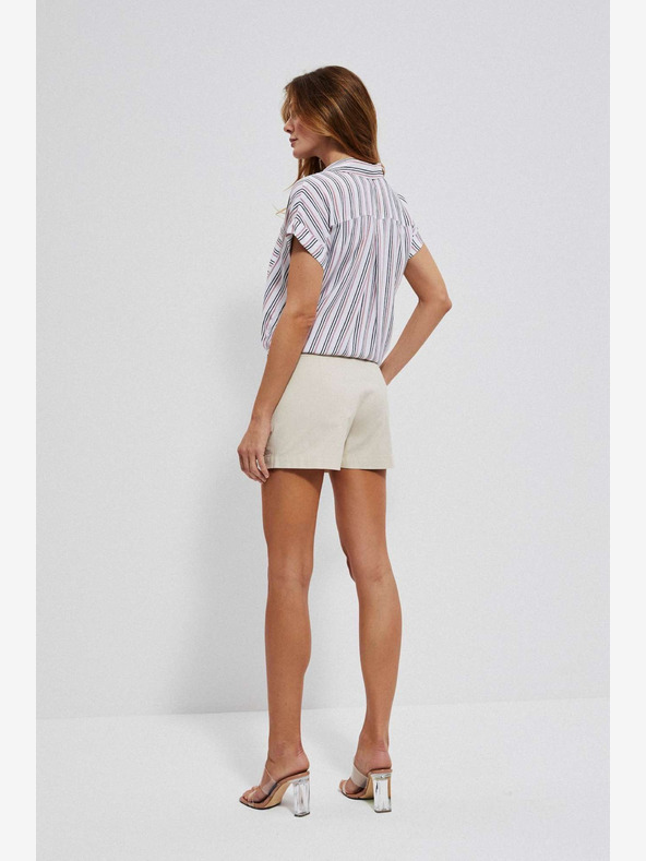 Moodo Krémové dámské kraťasy Moodo