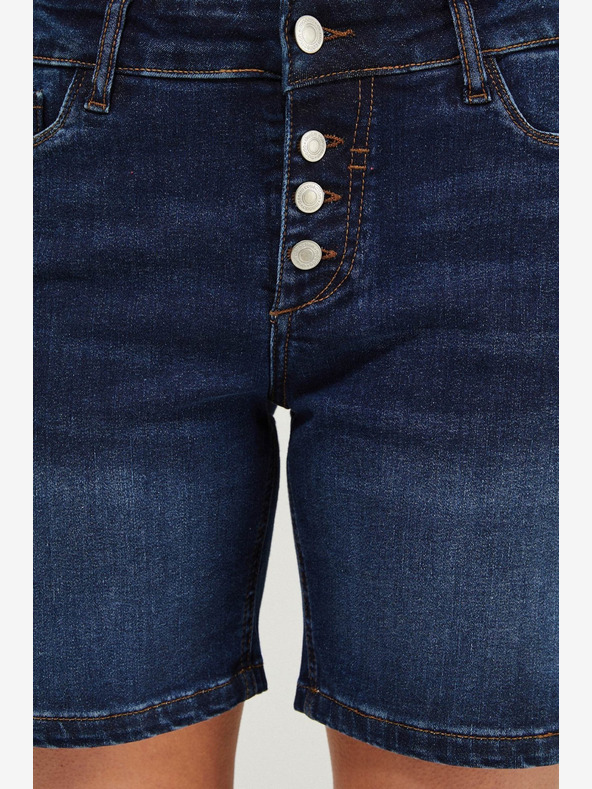 Moodo Tmavě modré dámské džínové kraťasy Moodo