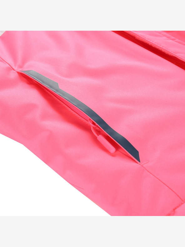 ALPINE PRO Dětská lyžařská bunda s membránou ptx snow ALPINE PRO DEARO neon knockout pink
