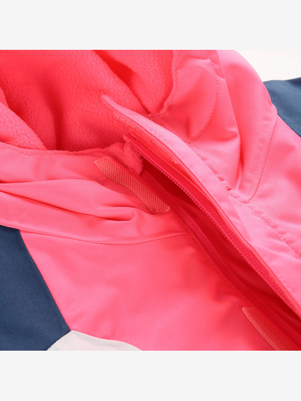 ALPINE PRO Dětská lyžařská bunda s membránou ptx snow ALPINE PRO DEARO neon knockout pink