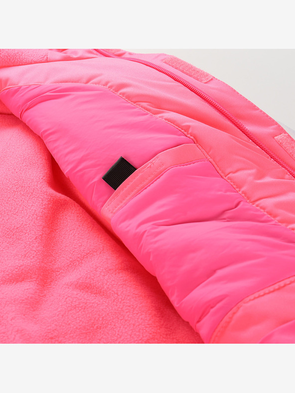 ALPINE PRO Dětská lyžařská bunda s membránou ptx snow ALPINE PRO DEARO neon knockout pink