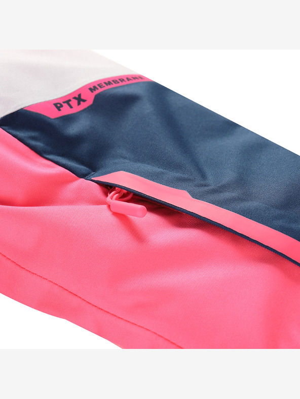 ALPINE PRO Dětská lyžařská bunda s membránou ptx snow ALPINE PRO DEARO neon knockout pink
