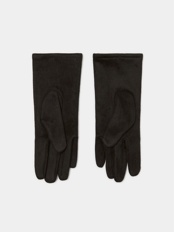 Moodo Černé dámské rukavice s kamínky Moodo