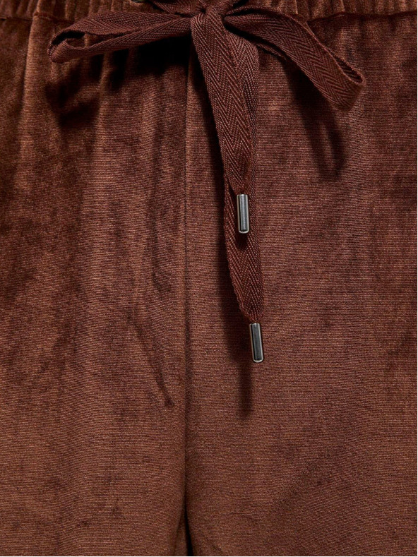 Moodo Hnědé dámské tepláky Moodo