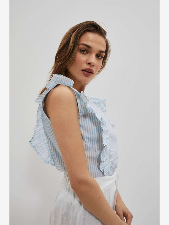 Moodo Světle modrá halenka Moodo