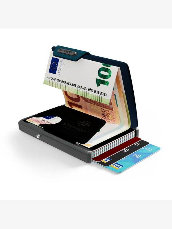 Mondraghi Peněženka Mondraghi Saffiano - modrá