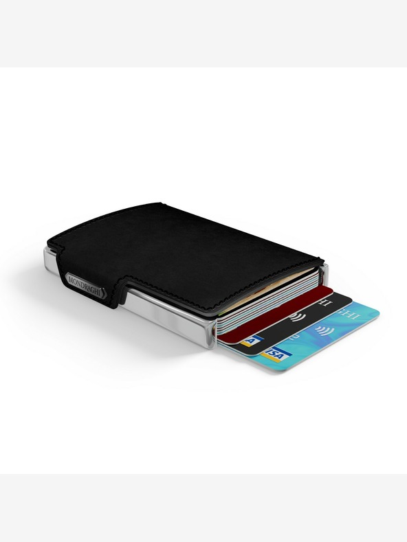 Mondraghi Černá kožená peněženka  Mondraghi Elegance